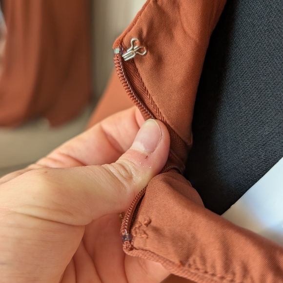 Jenny Yoo Shoshanna Mauve Copper Evening Gown - Picture 14 of 16